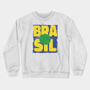 Vintage Brasil Futbol // Retro Brazil Soccer Crewneck Sweatshirt